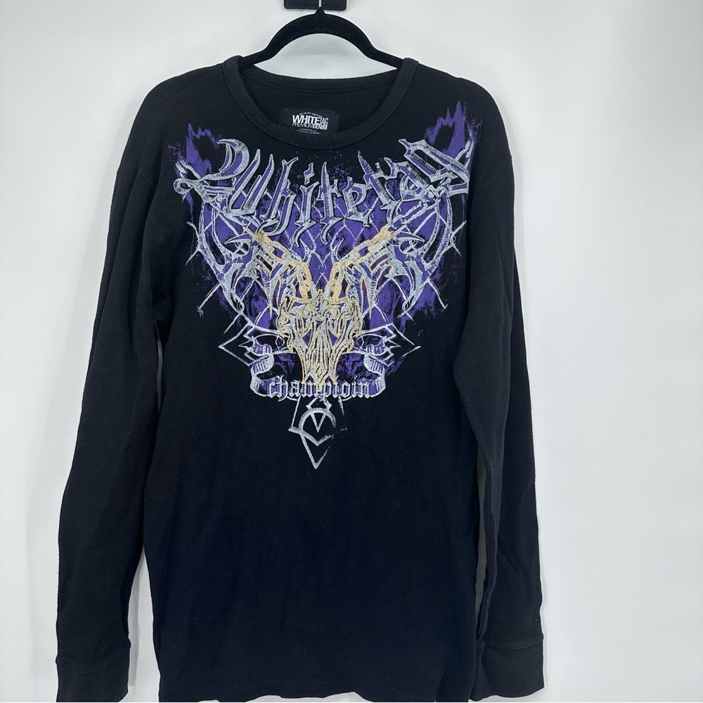 Whitetag Thermal Long Sleeve shirt Graphic print in purple and gold XXL I0018
